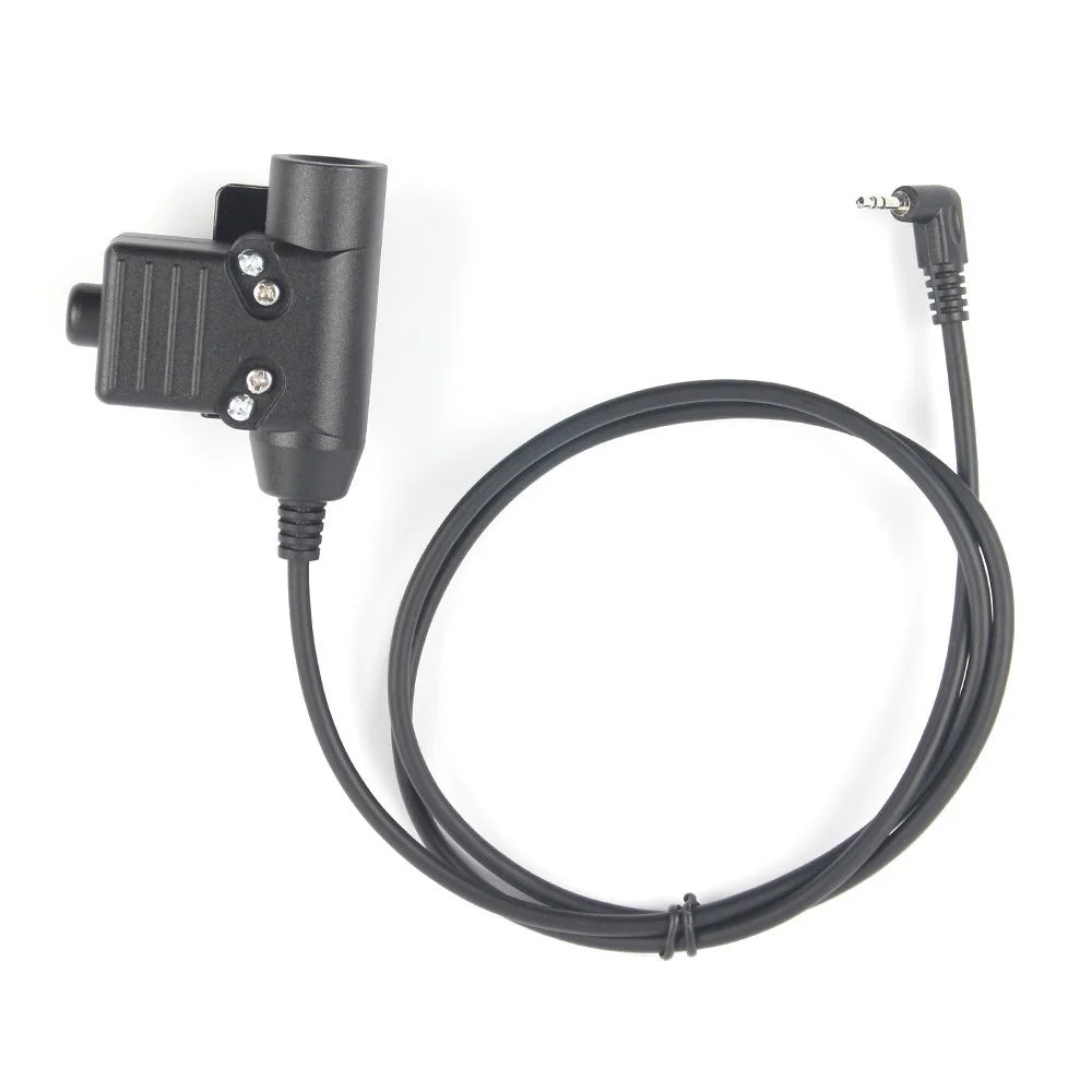 2.5mm Jack Ham Radio Walkie Talkie U94 PTT Headset Adapter for Motorola Talkabout T5428 / TLKR T80 / EM1000 / EM1000R / EM1010TPR - 3