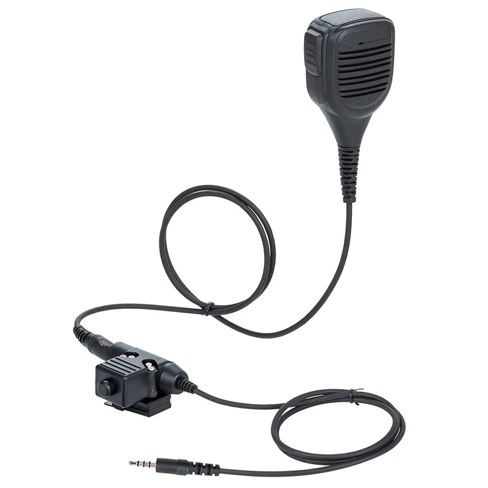 Ham Radio 7.1mm Speaker Microphone with U94 PTT for Iphone / Samsung / HTC Cellphone with 3.5mm Jack - 1