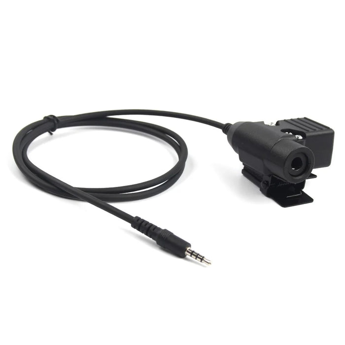 Ham Radio 7.1mm Speaker Microphone with U94 PTT for Iphone / Samsung / HTC Cellphone with 3.5mm Jack - 2