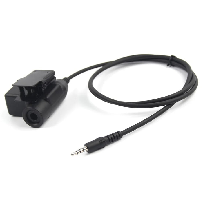 Ham Radio 7.1mm Speaker Microphone with U94 PTT for Iphone / Samsung / HTC Cellphone with 3.5mm Jack - 3