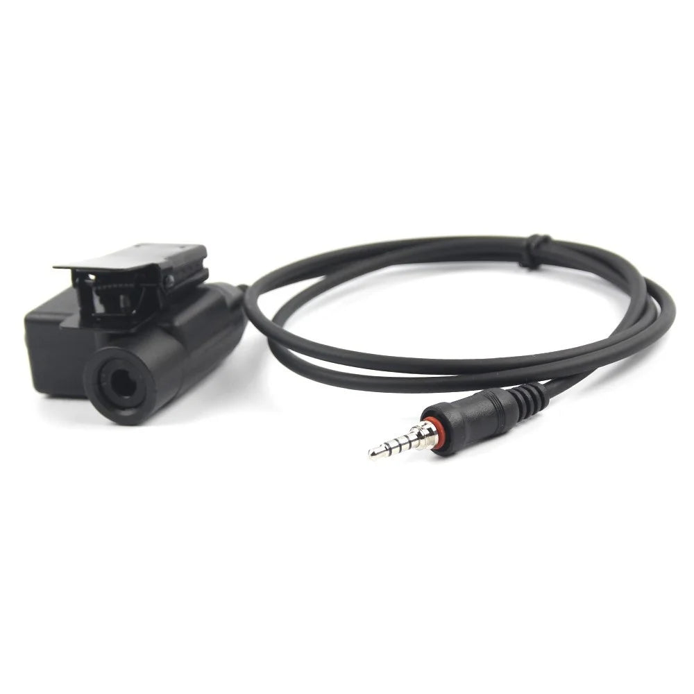 Ham Radio Walkie Talkie U94 PTT Headset Adapter for Yaesu Vertex VX-120 / VX-127 / VX-6R / VX-7R / VX-6E - 1