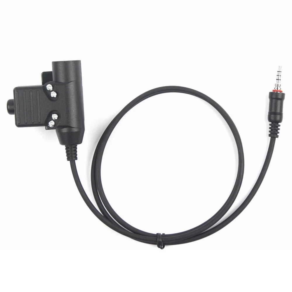 Ham Radio Walkie Talkie U94 PTT Headset Adapter for Yaesu Vertex VX-120 / VX-127 / VX-6R / VX-7R / VX-6E - 4
