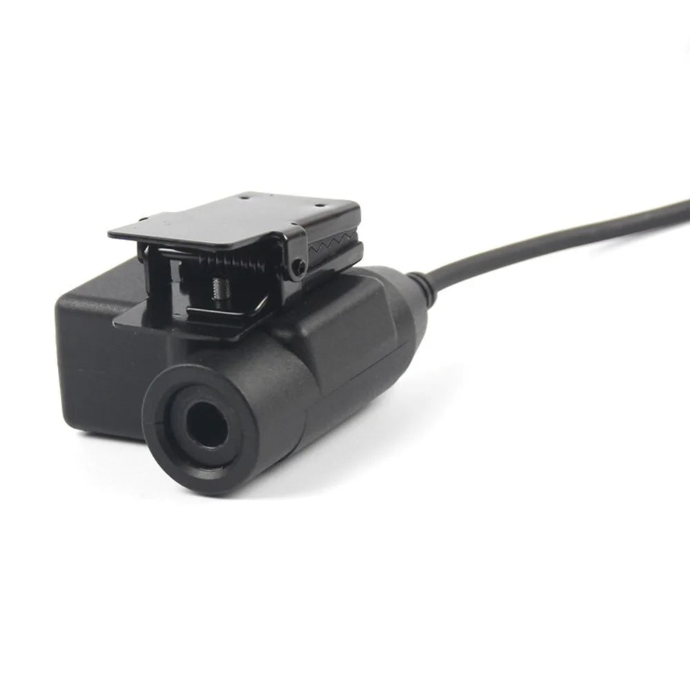 Ham Radio Walkie Talkie U94 PTT Headset Adapter for Yaesu Vertex VX-120 / VX-127 / VX-6R / VX-7R / VX-6E - 6