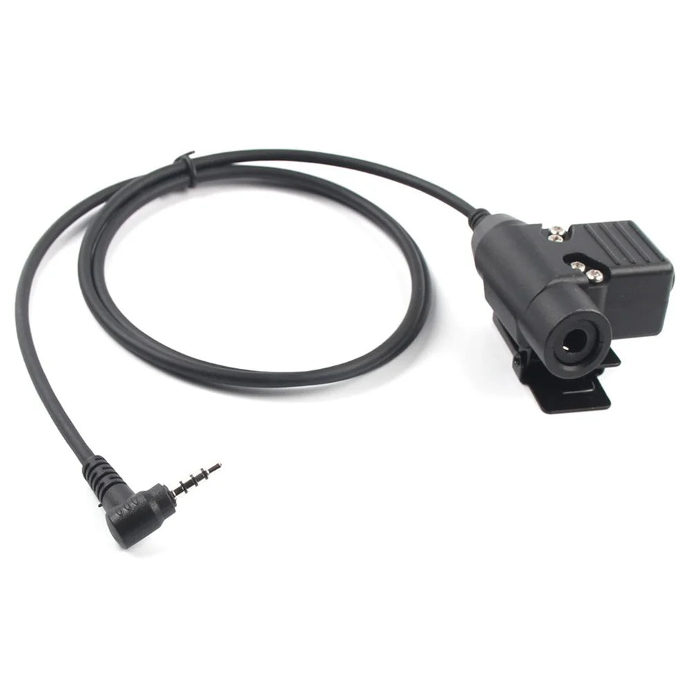 Ham Radio Walkie Talkie U94 PTT Headset Adapter 3.5mm 1-Pin for Yaesu Vertex VX-1R / VX-2R / VX-3R / VX-5R / VX-210 - 1