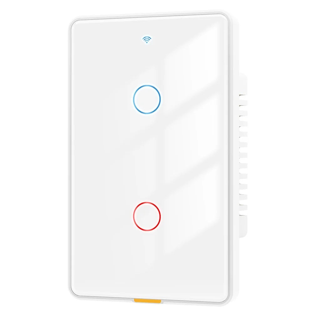 MG-KG101 WiFi+433 Dual Mode 2 Gang 10A Smart Switch Tuya APP Voice Control Touch Wall Switch, US Version / White - 1