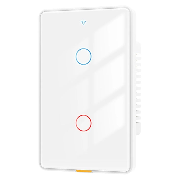 MG-KG101 WiFi+433 Dual Mode 2 Gang 10A Smart Switch Tuya APP Voice Control Touch Wall Switch, US Version / White - 1