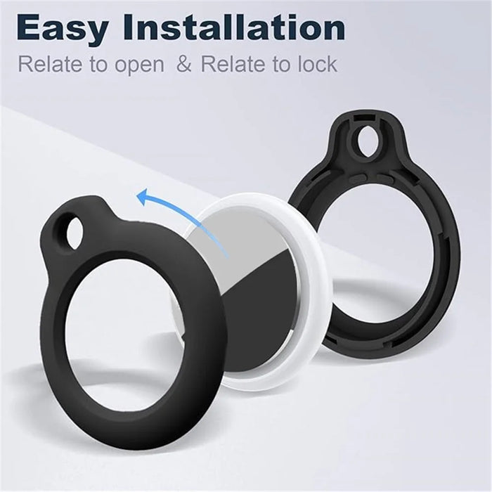 4Pcs for Apple AirTag Bluetooth-compatible Locator PC Protective Case Anti-Drop Cover - 2