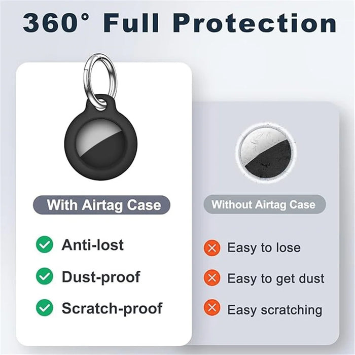 4Pcs for Apple AirTag Bluetooth-compatible Locator PC Protective Case Anti-Drop Cover - 5