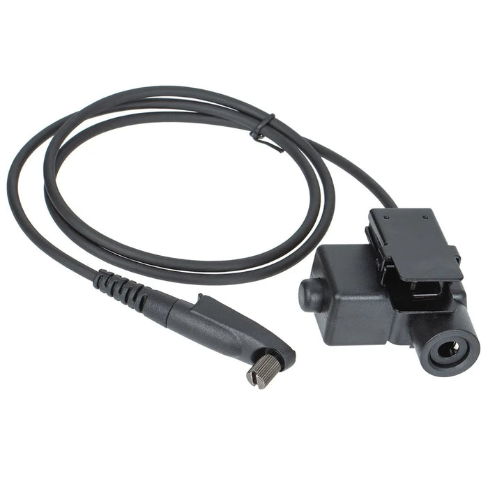 Ham Radio 7.1mm Speaker Microphone with U94 PTT Headset Adapter for Motorola GP328Plus - 3