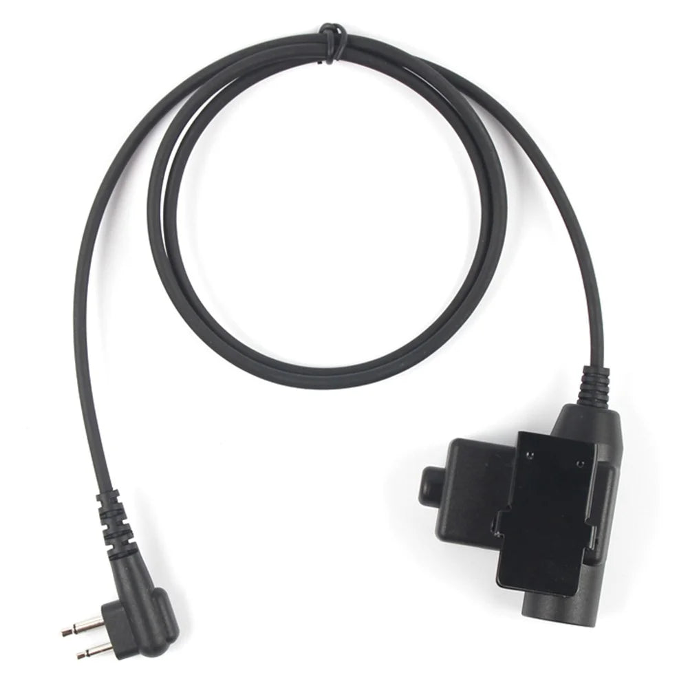 Ham Radio 7.1mm Speaker Microphone with U94 PTT Headset Adapter for Motorola DEP450 / EP450 / GP88 / GP300 / CP88 - 4