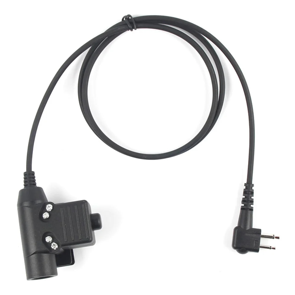 Ham Radio 7.1mm Speaker Microphone with U94 PTT Headset Adapter for Motorola DEP450 / EP450 / GP88 / GP300 / CP88 - 5