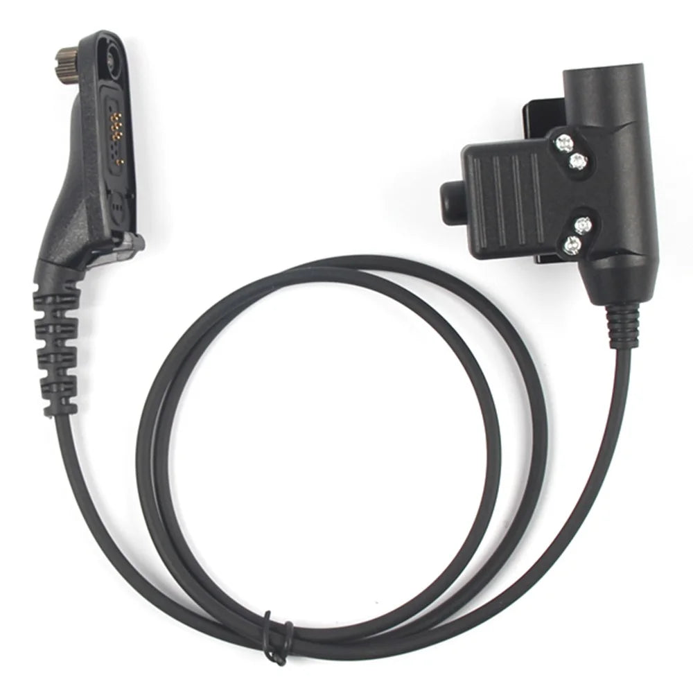 Ham Radio 7.1mm Speaker Microphone with U94 PTT Headset Adapter for Motorola Xir P8268  /  DP4800  /  APX-4000  /  APX-6000  /  APX-7000 - 4