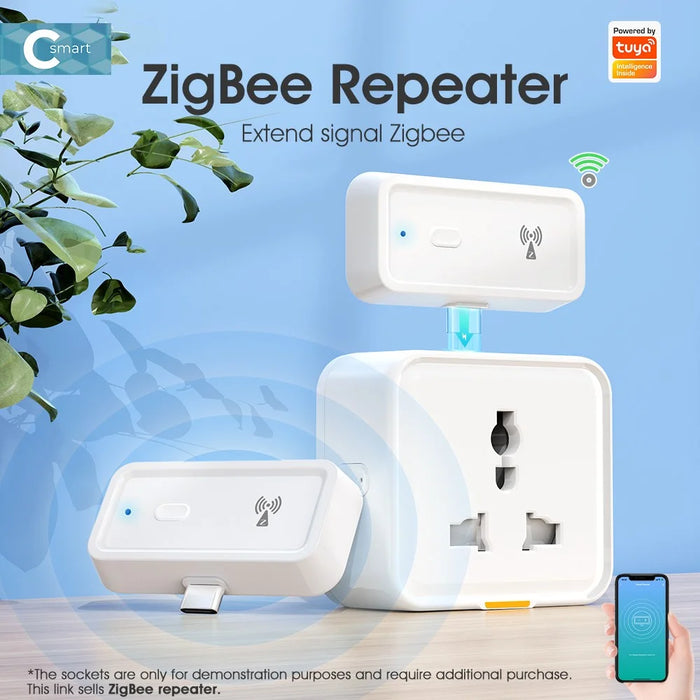 MG-ZJQ100 Tuya Zigbee Repeater Voice Control Smart Home Signal Amplifier Extender - 4