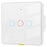 MG-KG110 3 Gang WiFi+433 Dual Mode Touch Smart Switch Tuya APP Voice Control Wall Light Switch, EU Plug  /  White - 1