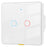 MG-KG110 2 Gang WiFi+433 Dual Mode Touch Smart Switch Tuya APP Voice Control Wall Light Switch, EU Plug  /  White - 1