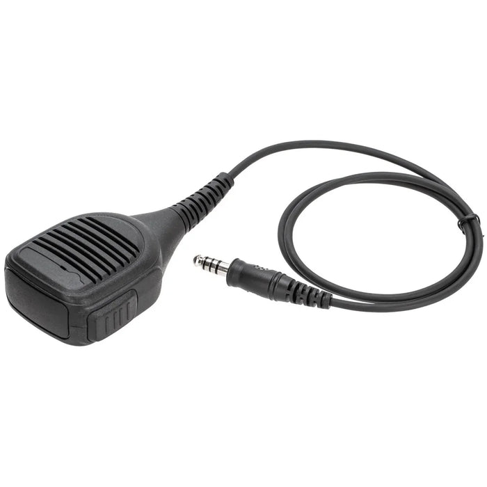 Universal Walkie Talkie 7.1mm Audio Jack Ham Radio Speaker Microphone with 360 Degree Rotating Clip - 2