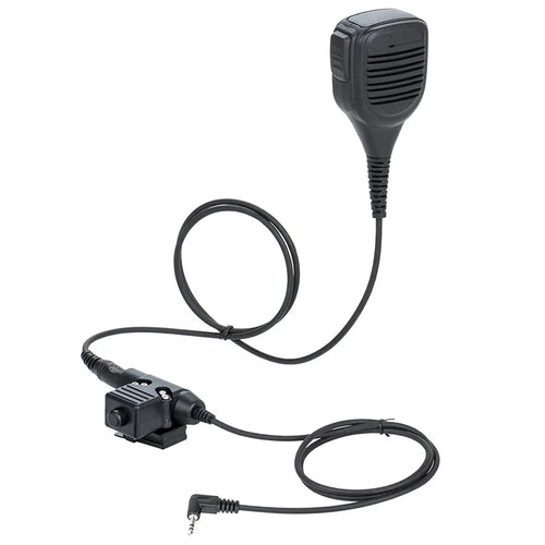 Ham Radio 7.1mm Speaker Microphone with U94 PTT Headset Adapter for Motorola TLKR T80  /  EM1000  /  EM1000R  /  EM1010TPR - 1
