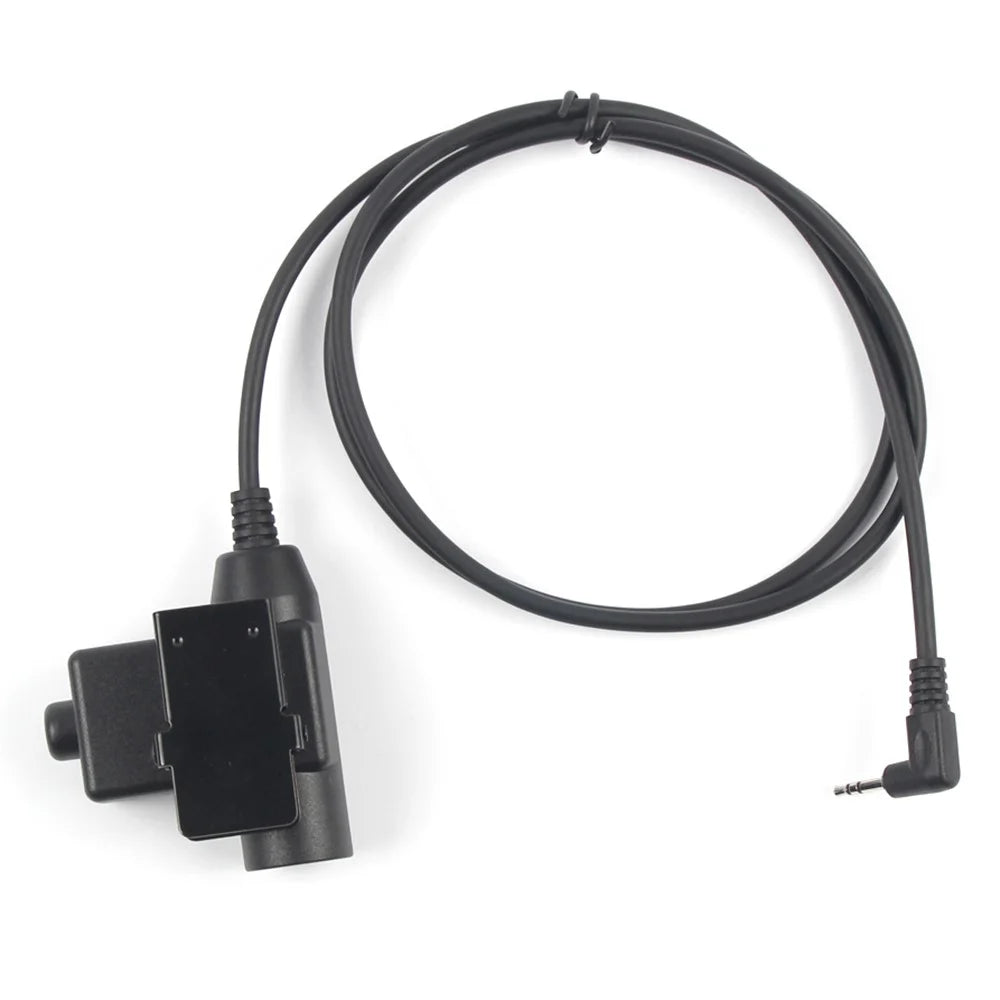 Ham Radio 7.1mm Speaker Microphone with U94 PTT Headset Adapter for Motorola TLKR T80  /  EM1000  /  EM1000R  /  EM1010TPR - 4