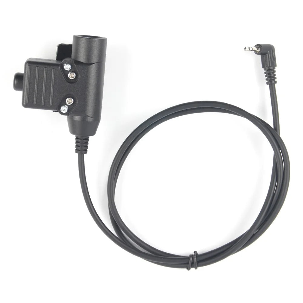 Ham Radio 7.1mm Speaker Microphone with U94 PTT Headset Adapter for Motorola TLKR T80  /  EM1000  /  EM1000R  /  EM1010TPR - 5