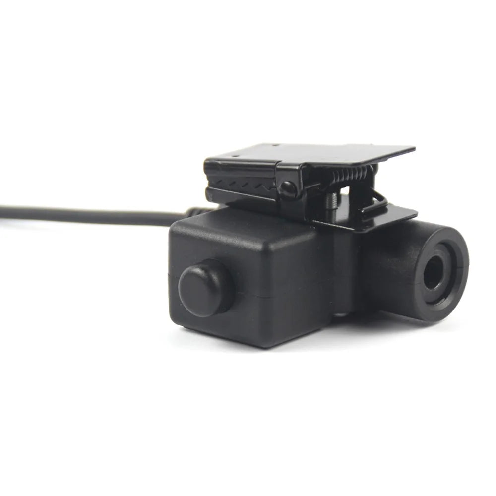 Ham Radio 7.1mm Speaker Microphone with U94 PTT Headset Adapter for Motorola TLKR T80  /  EM1000  /  EM1000R  /  EM1010TPR - 6