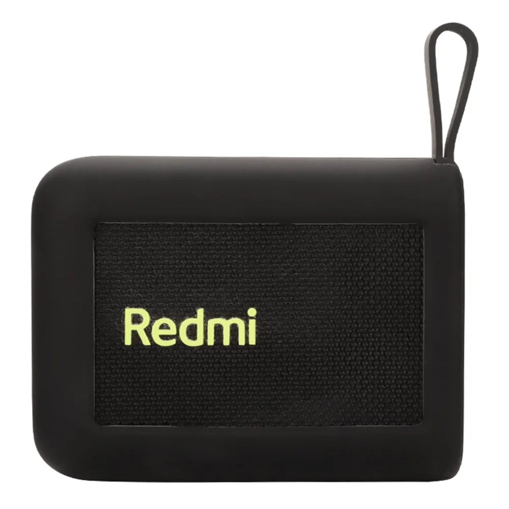 For Xiaomi Redmi Portable Bluetooth-compatible Speaker Silicone Protective Case Anti-Scratch Cover with Strap - Black - 1