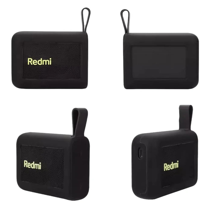 For Xiaomi Redmi Portable Bluetooth-compatible Speaker Silicone Protective Case Anti-Scratch Cover with Strap - Black - 2