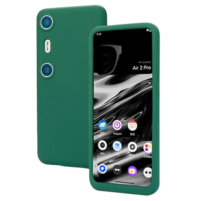 For XREAL Beam Pro AR Computation Anti-Scratch Silicone Case Cover - Blackish Green - 2