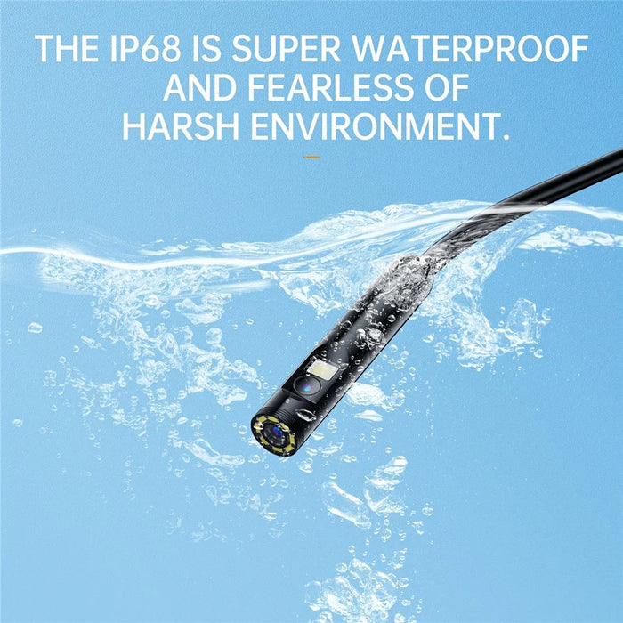 AN112 5m Hard Wire 3.0MP HD Endoscope 8mm Dual Lens Industrial Inspection Camera for Apple / Android Phone - 4