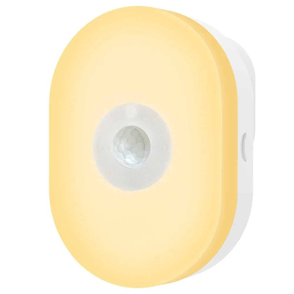 TM-YD001W WiFi Night Light Tuya App Voice Control Smart Home Infrared Human Body Sensing Night Lamp - US Plug - 1