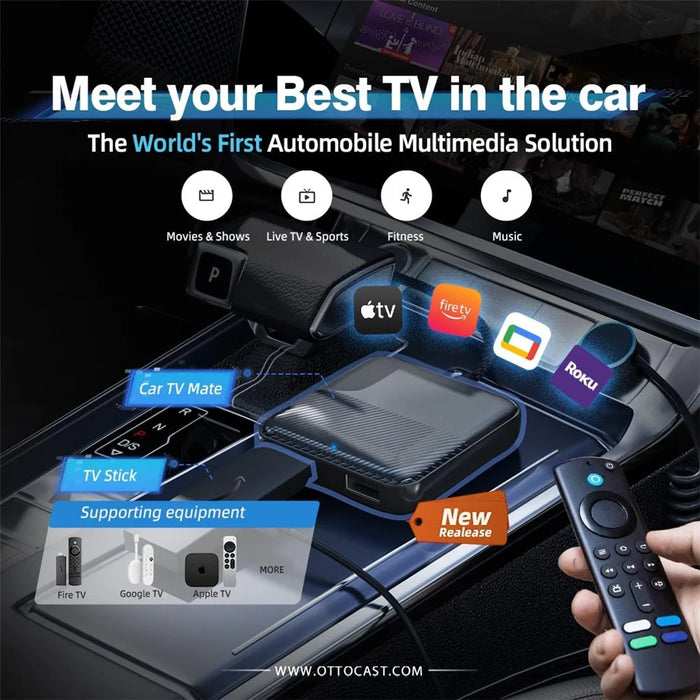 CA361 Carplay Car TV Mate TV Projection Converter Set-Top Box HD Output Adapter - 2