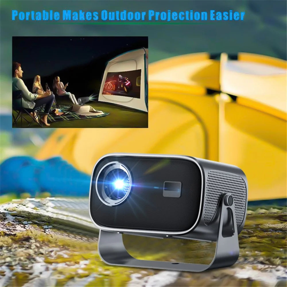 P19 Portable Projector 720P HD Video Android 13 WiFi Bluetooth-compatible Home Theater Office LED Projector - US Plug - 3