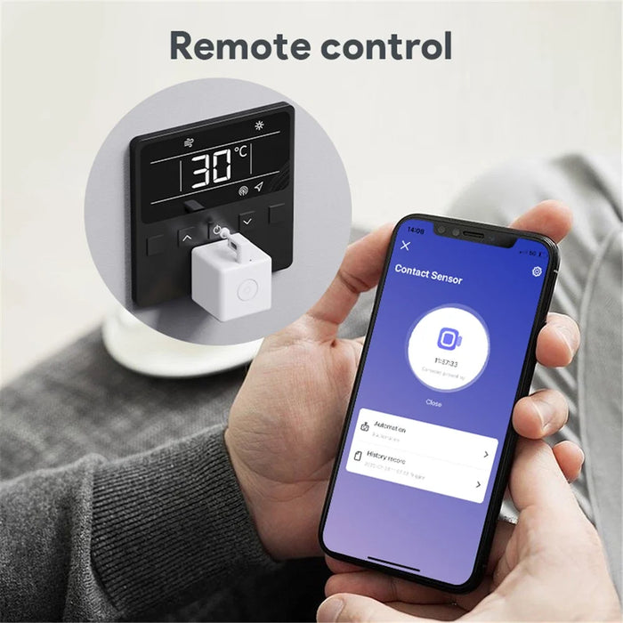 ADFBZ301 Tuya Zigbee Fingerbot Plus Voice Control Timer Pusher Arm Smart Touch Switch Button - White - 5