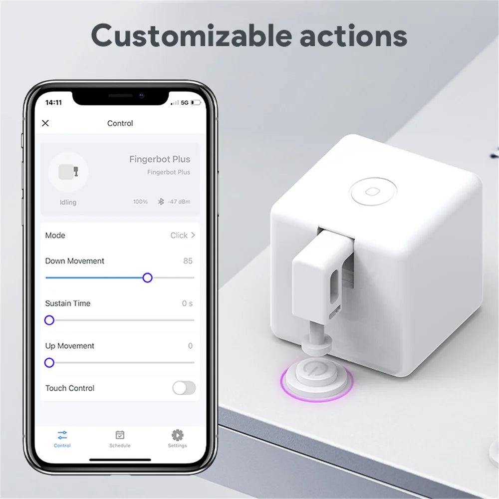 ADFB0301 Adaprox Tuya Bluetooth-compatible Fingerbot Plus Smart Switch Button Pusher APP Voice Remote Control - Black - 3