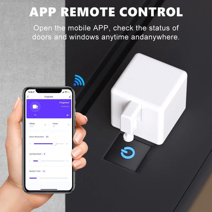 ADFB0201 Fingerbot Switch Voice Control Bluetooth-compatible Tuya Smart Switch Button Pusher - Black - 3