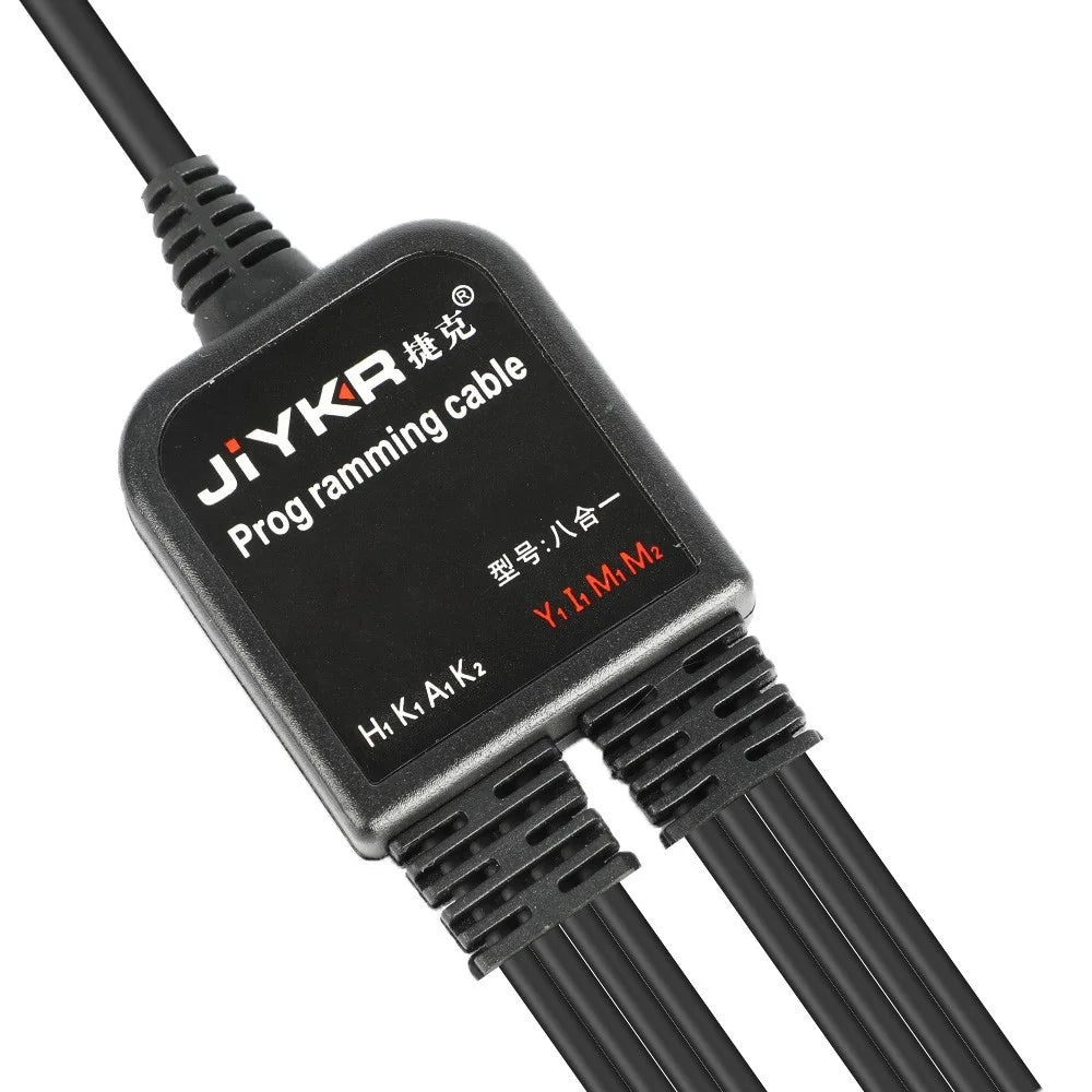 JIYKR Walkie Talkie 8 in 1 USB Programming Cable for Kenwood / Baofeng / Motorola / Yaesu / Icom Radio DIY Accessories - 6