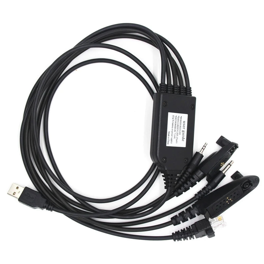 Walkie Talkie FTDI 5 in 1 USB Programming Cable for Motorola GP328Plus / GP338 / GP328 / GP380 / GP88 Radio - 1