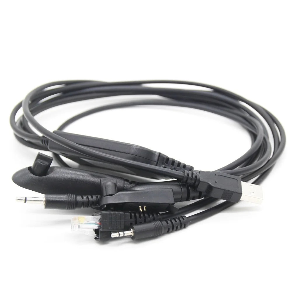 Walkie Talkie FTDI 5 in 1 USB Programming Cable for Motorola GP328Plus / GP338 / GP328 / GP380 / GP88 Radio - 2