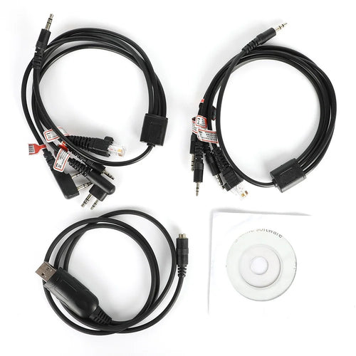 Two Way Radio 8 in 1 USB Programming Cable for Motorola / Puxing / Baofeng / Wouxun / Kenwood Car Radio - 1