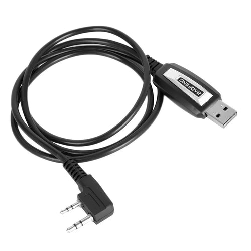 BAOFENG Universal 2-pin Plug USB Programming Cable for Puxing / Baofeng / Wouxun Car Walkie Talkie - 1