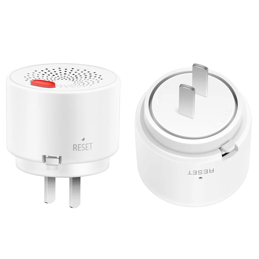 WiFi Gas Leak Sensor Tuya Natural Gas Alarm Plug In Explosive Gas Detector for Home - US Plug - 1
