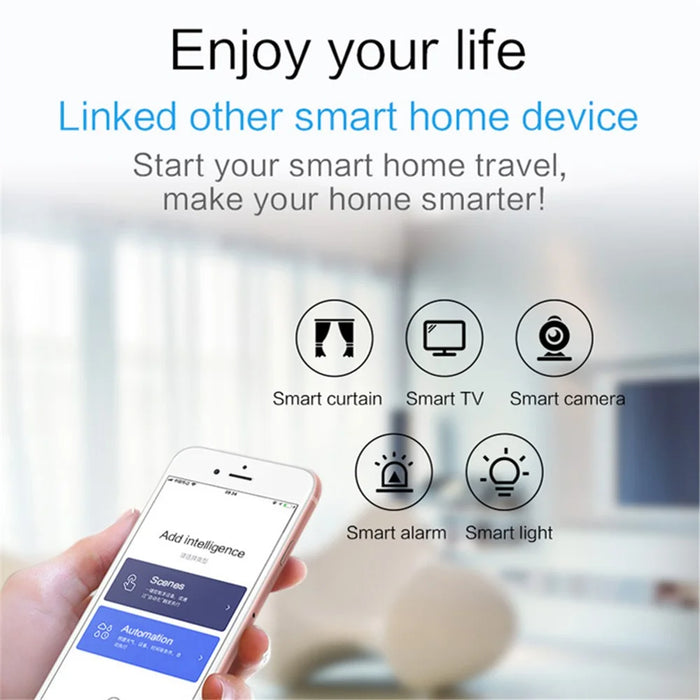 Tuya WiFi Human Body Motion Sensor Low Power Consumption Smart Home Infrared Detector - 5