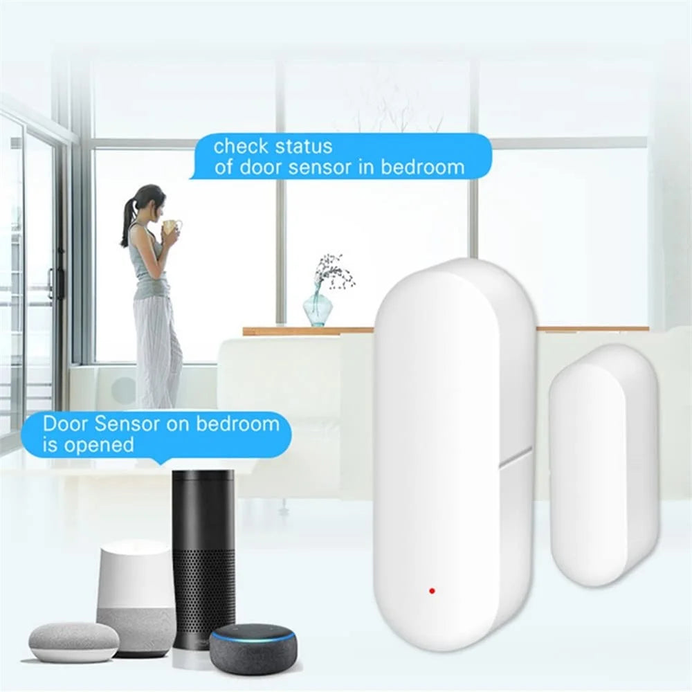 WiFi Tuya Smart Door Open Contact Sensor Magnetic Light Sensing Door Window Sensor Detector - 3