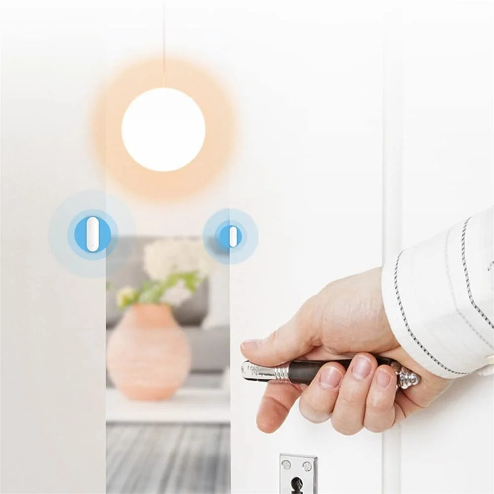 WiFi Tuya Smart Door Open Contact Sensor Magnetic Light Sensing Door Window Sensor Detector - 4