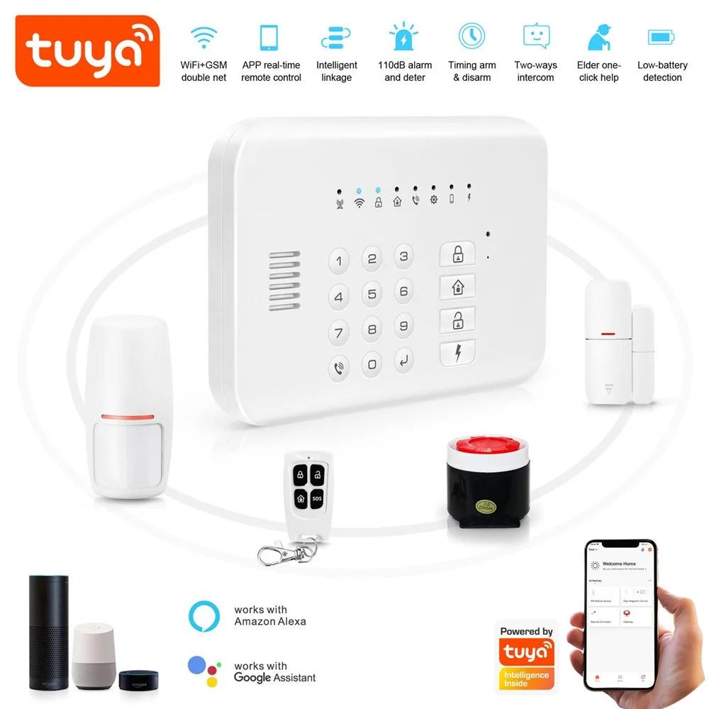 GW1 WiFi GSM Tuya Smart Home Security Alarm  System Anti-Theft Auto Dialer - 2