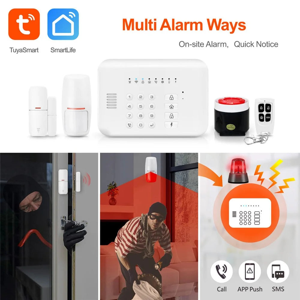 GW1 WiFi GSM Tuya Smart Home Security Alarm  System Anti-Theft Auto Dialer - 4