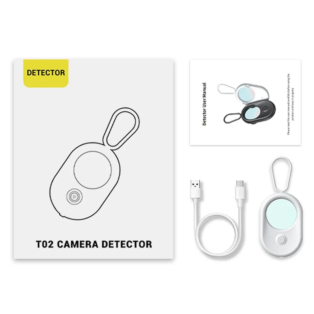 T02 Hidden Camera Detector Infrared Camera Scanner for Hotel Travel Security - White - 6