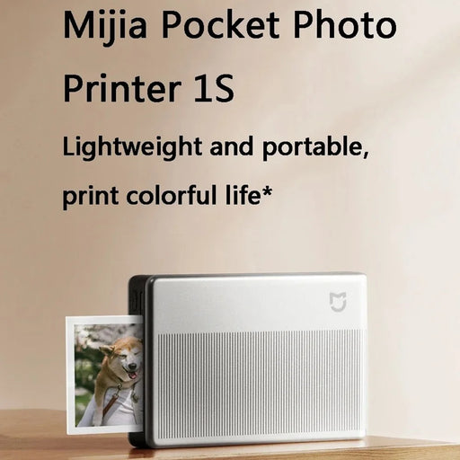 XIAOMI MIJIA 1S Pocket Photo Printer Wireless Inkless Mini Bluetooth-compatible Thermal Printer (Chinese Version) - 2