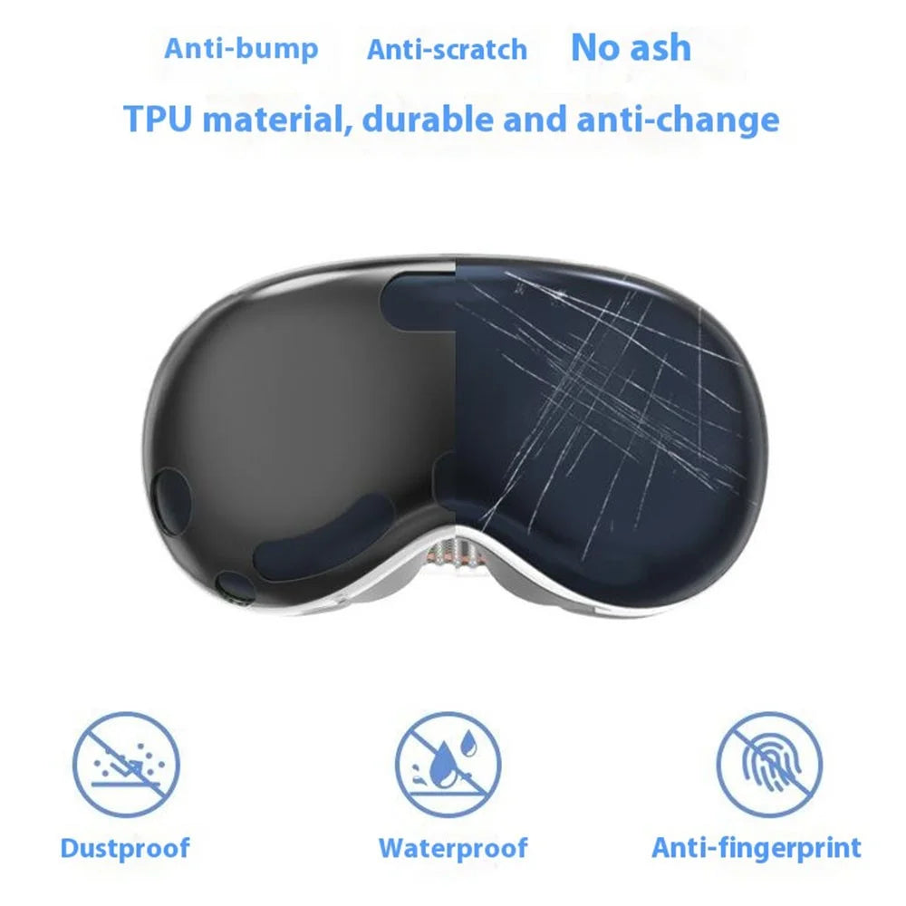 For Apple Vision Pro Case Transparent TPU Anti-scratch VR Protective Cover - Transparent - 3