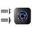 N65Q-2T1 Wireless Door Bell Elderly Care Flashing Adjustable Volume Home Doorbell, 2 Transmitter+1 Receiver - US Plug / Black - 2