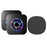 N65Q-1T2 Cartoon Wireless Door Bell 55 Ringtones Flashing Elderly Care Home Doorbell, 1 Transmitter+2 Receiver - US Plug / Black - 1